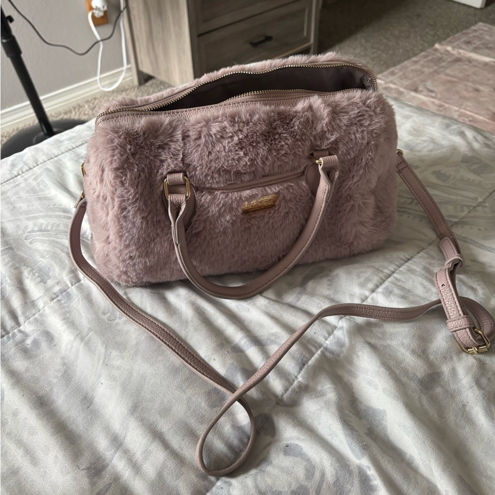 Pink fluffy Rachel bag
